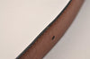 Authentic GUCCI Vintage Belt Leather Size 65cm 25.6" Black Brown 8841J