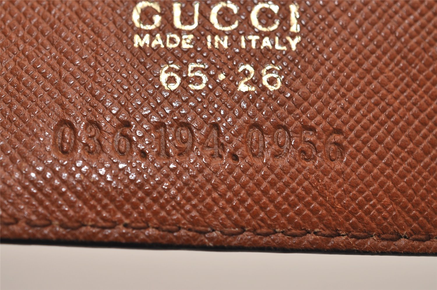 Authentic GUCCI Vintage Belt Leather Size 65cm 25.6