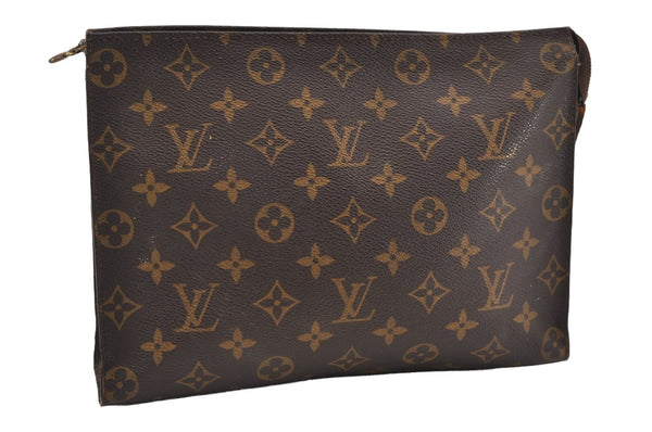 Authentic Louis Vuitton Monogram Poche Toilette 26 M47542 Cosmetics Pouch 8842I