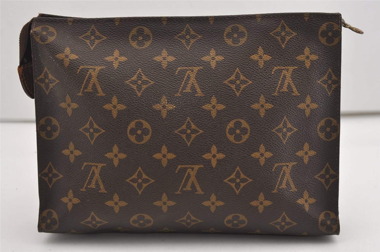 Authentic Louis Vuitton Monogram Poche Toilette 26 M47542 Cosmetics Pouch 8842I