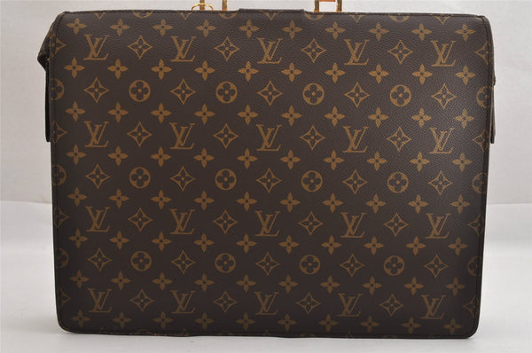 Authentic Louis Vuitton Monogram Serviette Fermoir Briefcase M53305 LV 8842J