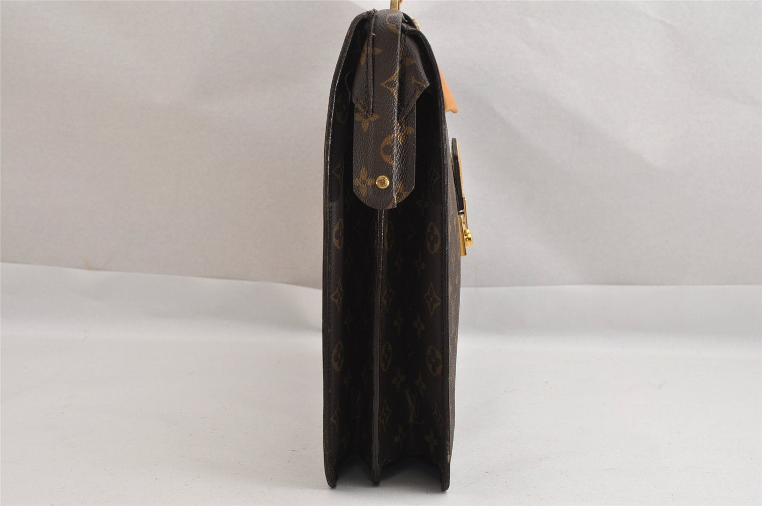 Authentic Louis Vuitton Monogram Serviette Fermoir Briefcase M53305 LV 8842J