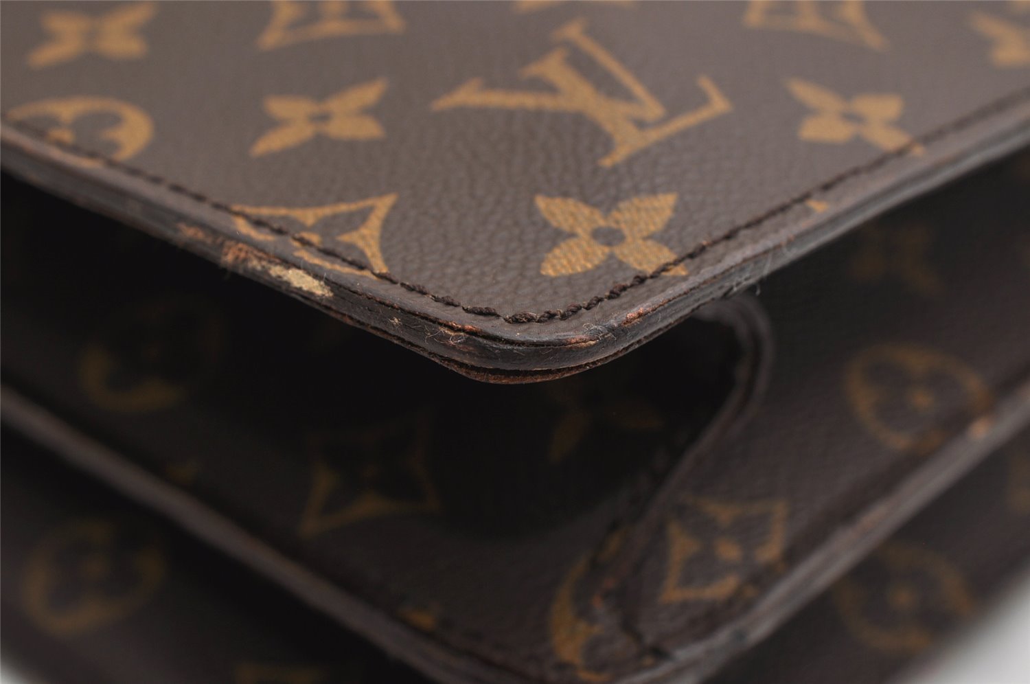 Authentic Louis Vuitton Monogram Serviette Fermoir Briefcase M53305 LV 8842J