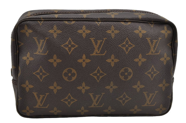 Auth Louis Vuitton Monogram Trousse Toilette 23 Clutch Bag M47524 Junk 8843I