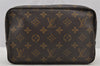 Auth Louis Vuitton Monogram Trousse Toilette 23 Clutch Bag M47524 Junk 8843I