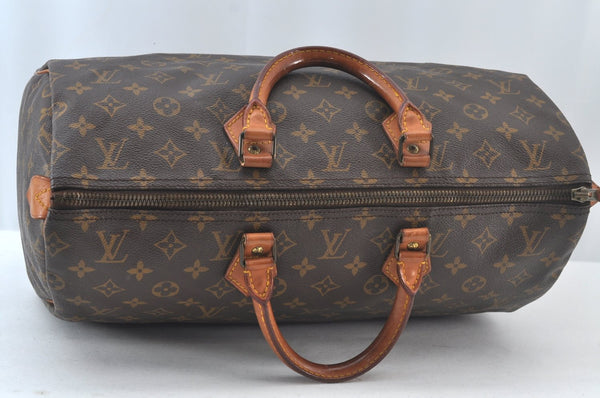 Authentic Louis Vuitton Monogram Speedy 40 Hand Boston Bag M41522 LV 8843J
