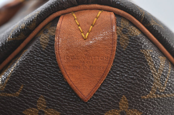Authentic Louis Vuitton Monogram Speedy 40 Hand Boston Bag M41522 LV 8843J