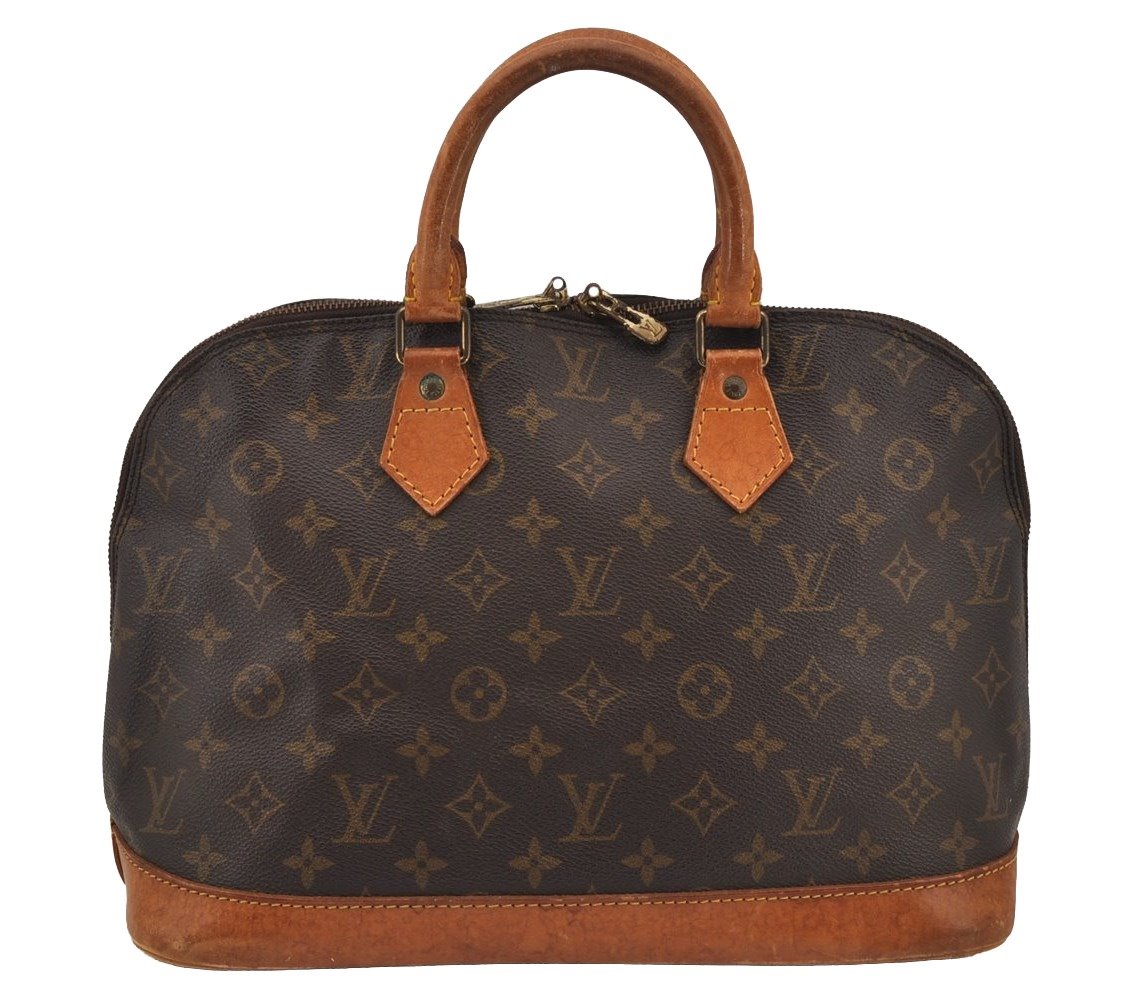 Authentic Louis Vuitton Monogram Alma Hand Bag Purse M51130 LV 8845J