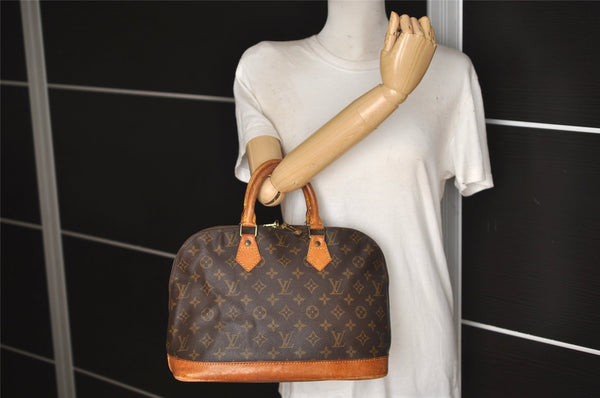 Authentic Louis Vuitton Monogram Alma Hand Bag Purse M51130 LV 8845J