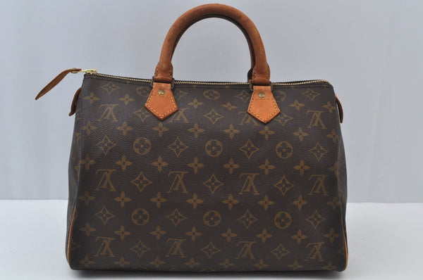 Authentic Louis Vuitton Monogram Speedy 30 Hand Boston Bag Old Model LV 8846I