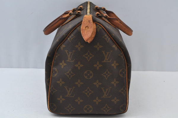 Authentic Louis Vuitton Monogram Speedy 30 Hand Boston Bag Old Model LV 8846I