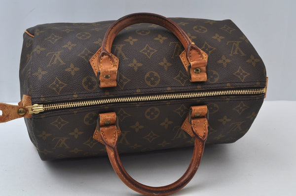 Authentic Louis Vuitton Monogram Speedy 30 Hand Boston Bag Old Model LV 8846I