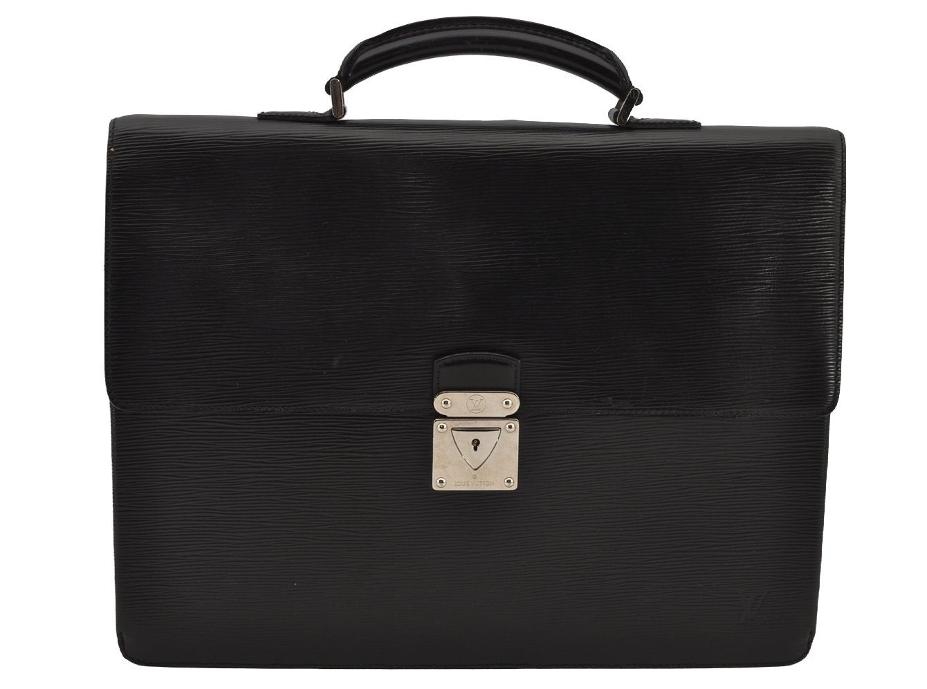 Authentic Louis Vuitton Epi Laguito Business Briefcase Black M54552 LV 8847J