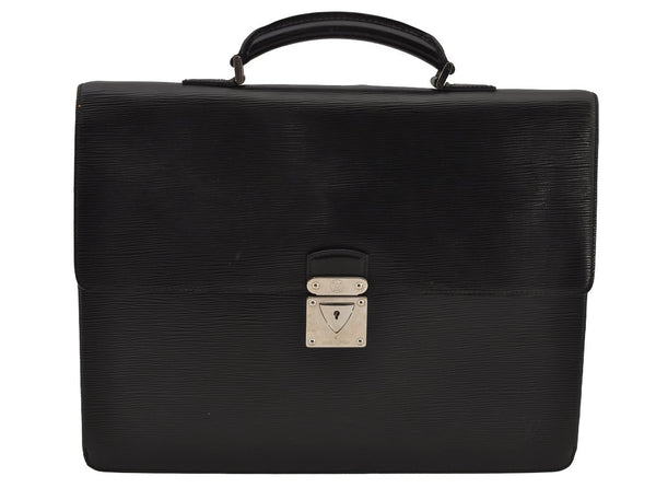 Authentic Louis Vuitton Epi Laguito Business Briefcase Black M54552 LV 8847J