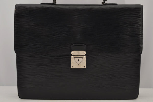 Authentic Louis Vuitton Epi Laguito Business Briefcase Black M54552 LV 8847J