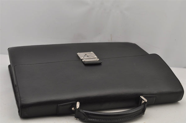 Authentic Louis Vuitton Epi Laguito Business Briefcase Black M54552 LV 8847J