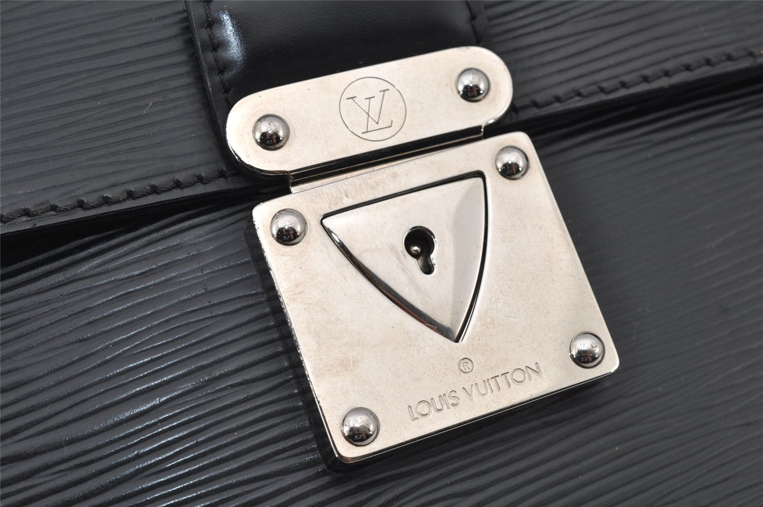 Authentic Louis Vuitton Epi Laguito Business Briefcase Black M54552 LV 8847J