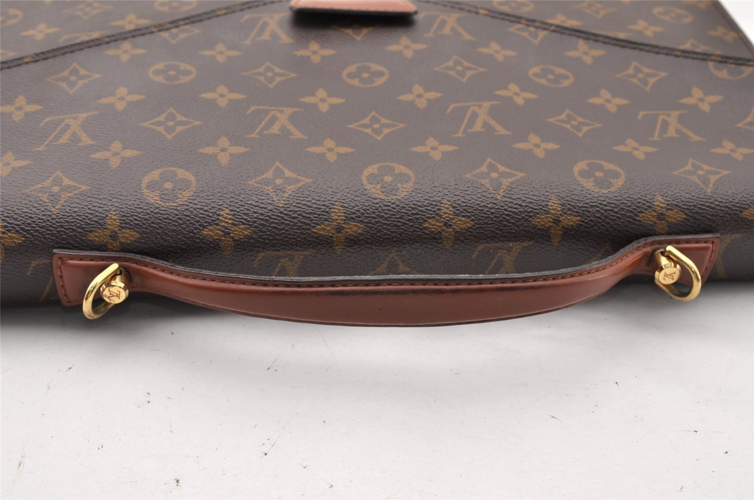 Auth Louis Vuitton Monogram Porte Documents Bandouliere M53338 Briefcase 8848I