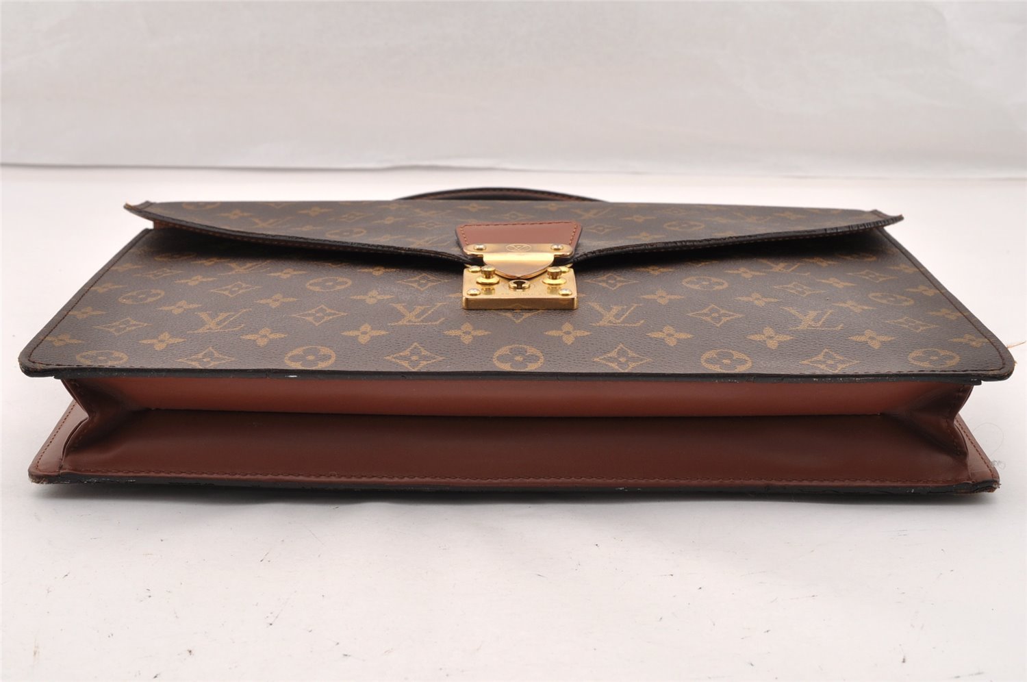 Auth Louis Vuitton Monogram Porte Documents Bandouliere M53338 Briefcase 8848I