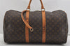 Authentic Louis Vuitton Monogram Keepall 50 Travel Boston Bag M41426 Junk 8849I