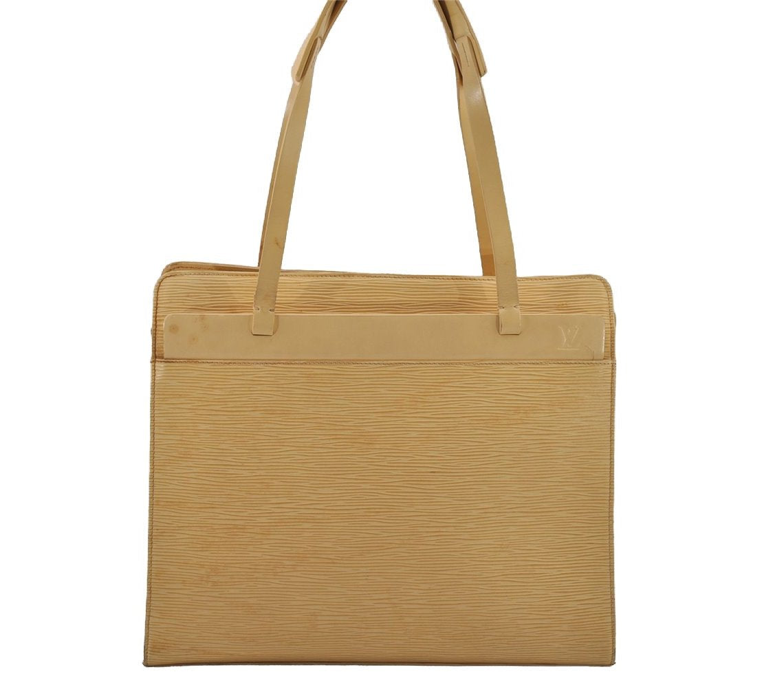 Authentic Louis Vuitton Epi Croisette PM Shoulder Tote Bag M5249A Yellow 8849J