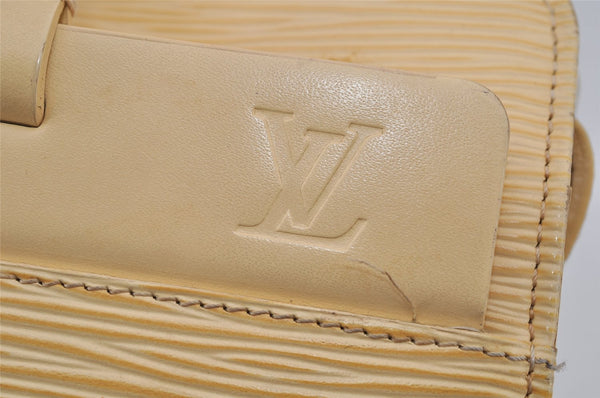 Authentic Louis Vuitton Epi Croisette PM Shoulder Tote Bag M5249A Yellow 8849J