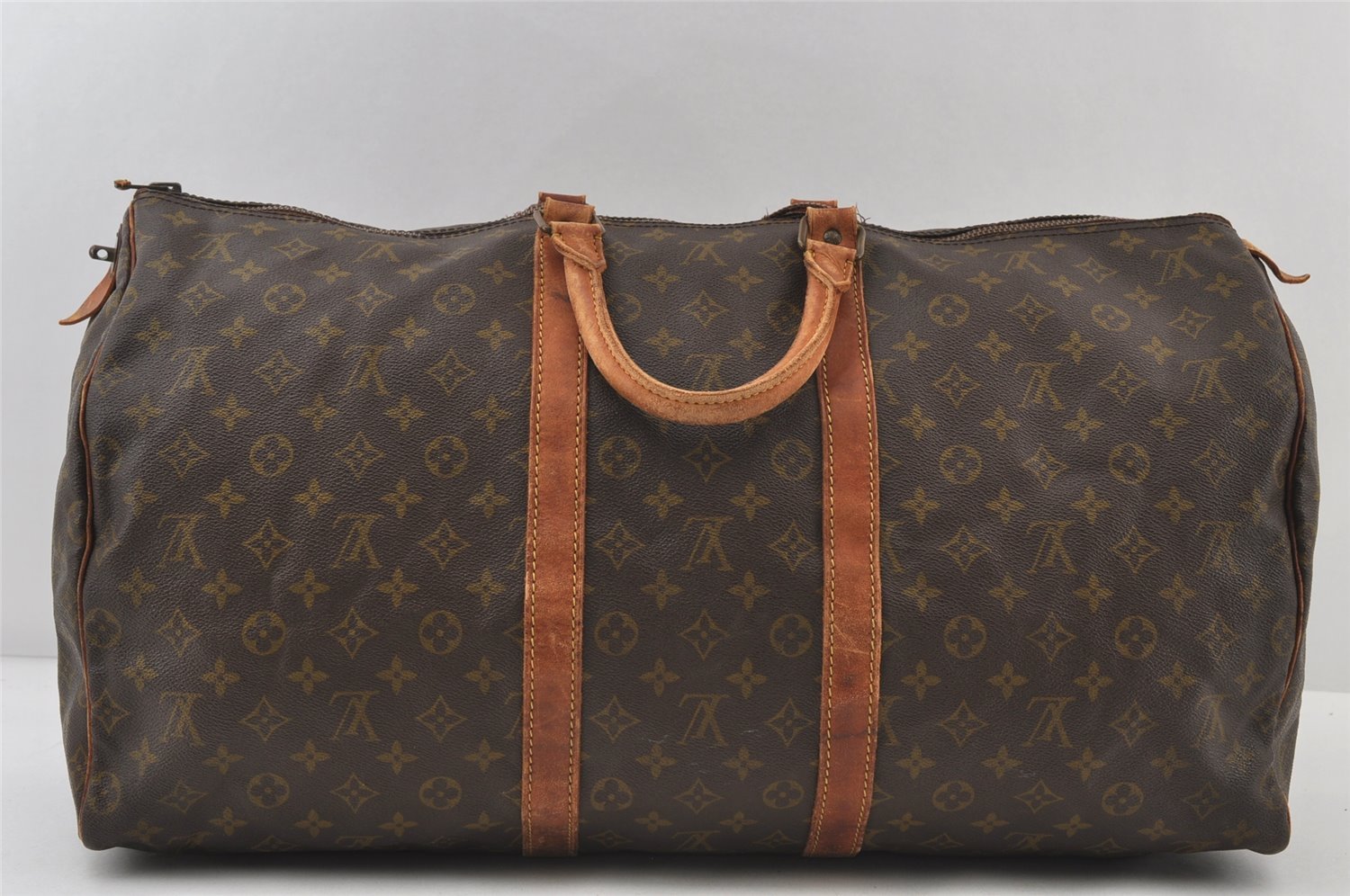 Authentic Louis Vuitton Monogram Keepall 55 Travel Boston Bag Old Model LV 8850I