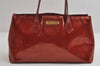 Authentic Louis Vuitton Vernis Wilshire PM Hand Bag Red M93642 LV 8851I