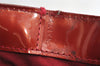 Authentic Louis Vuitton Vernis Wilshire PM Hand Bag Red M93642 LV 8851I