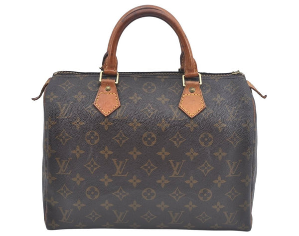 Authentic Louis Vuitton Monogram Speedy 30 Hand Boston Bag M41526 Junk 8852I