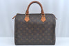 Authentic Louis Vuitton Monogram Speedy 30 Hand Boston Bag M41526 Junk 8852I