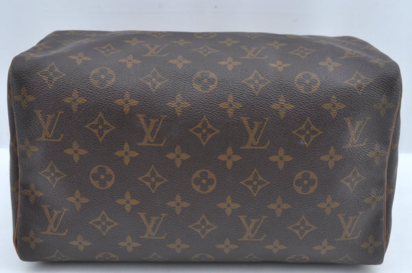Authentic Louis Vuitton Monogram Speedy 30 Hand Boston Bag M41526 Junk 8852I