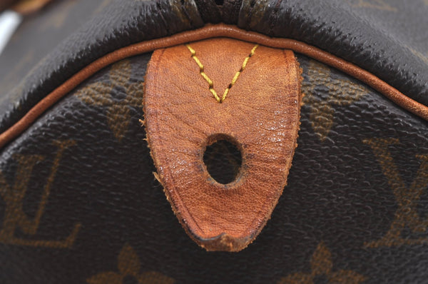 Authentic Louis Vuitton Monogram Speedy 30 Hand Boston Bag M41526 Junk 8852I
