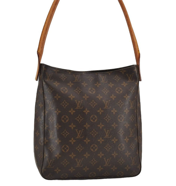 Authentic Louis Vuitton Monogram Looping GM Shoulder Bag M51145 LV 8852J