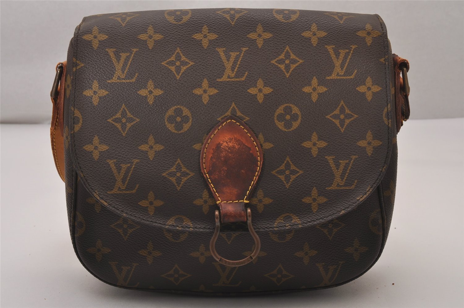 Authentic Louis Vuitton Monogram Saint Cloud GM M51242 Shoulder Bag Junk 8853I