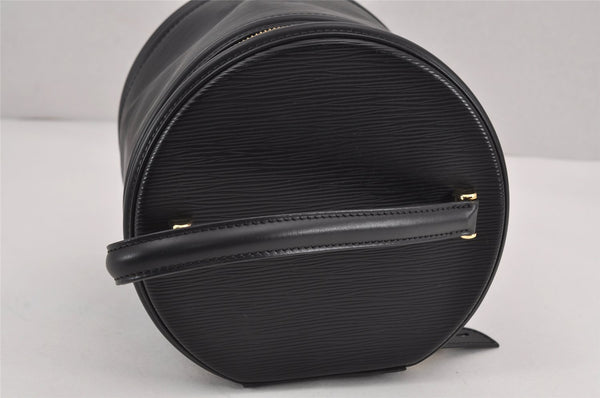 Authentic Louis Vuitton Epi Cannes Cosmetic Hand Bag Purse Black M48032 LV 8854J