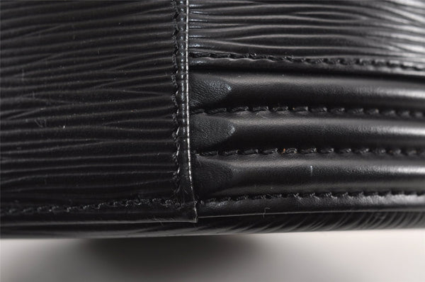 Authentic Louis Vuitton Epi Cannes Cosmetic Hand Bag Purse Black M48032 LV 8854J