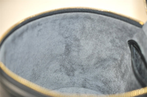 Authentic Louis Vuitton Epi Cannes Cosmetic Hand Bag Purse Black M48032 LV 8854J