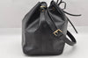 Authentic Louis Vuitton Epi Petit Noe Shoulder Drawstring Bag M59012 Black 8855I