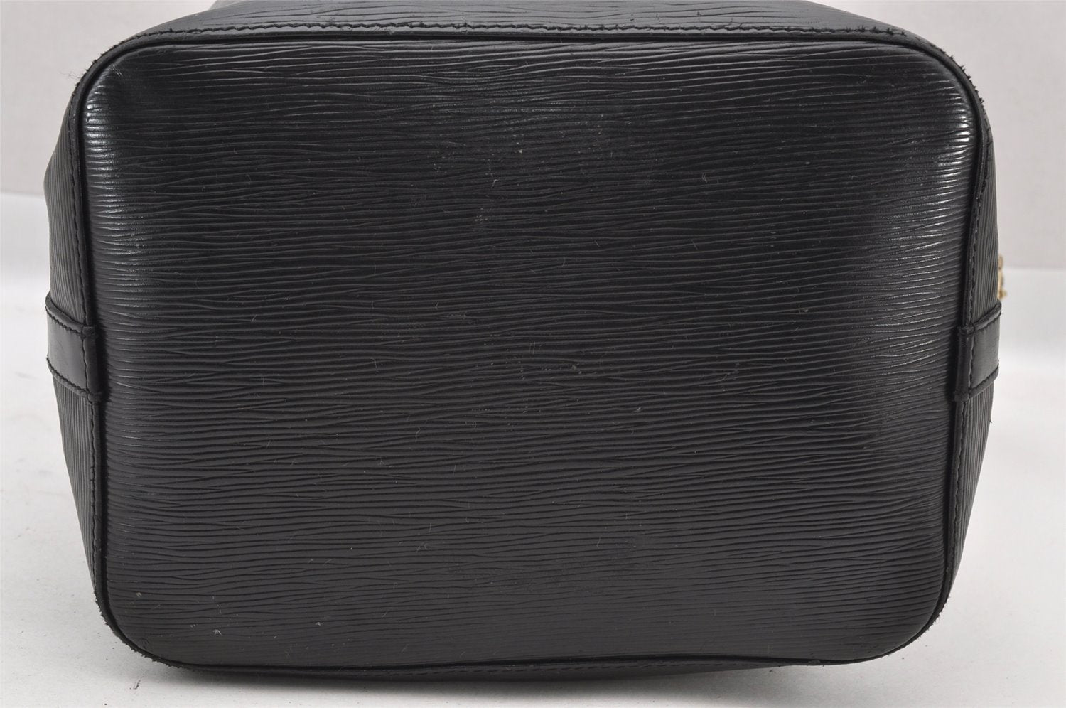 Authentic Louis Vuitton Epi Petit Noe Shoulder Drawstring Bag M59012 Black 8855I