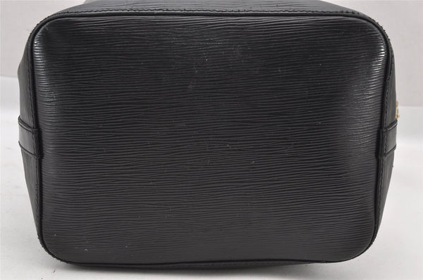 Authentic Louis Vuitton Epi Petit Noe Shoulder Drawstring Bag M59012 Black 8855I