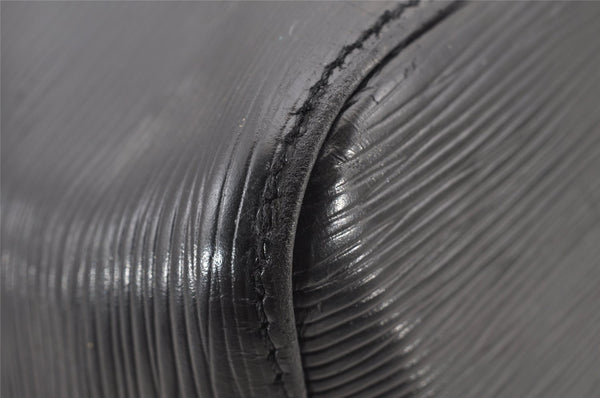 Authentic Louis Vuitton Epi Petit Noe Shoulder Drawstring Bag M59012 Black 8855I