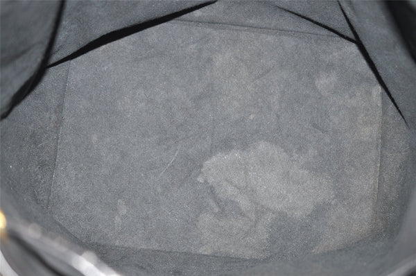 Authentic Louis Vuitton Epi Petit Noe Shoulder Drawstring Bag M59012 Black 8855I