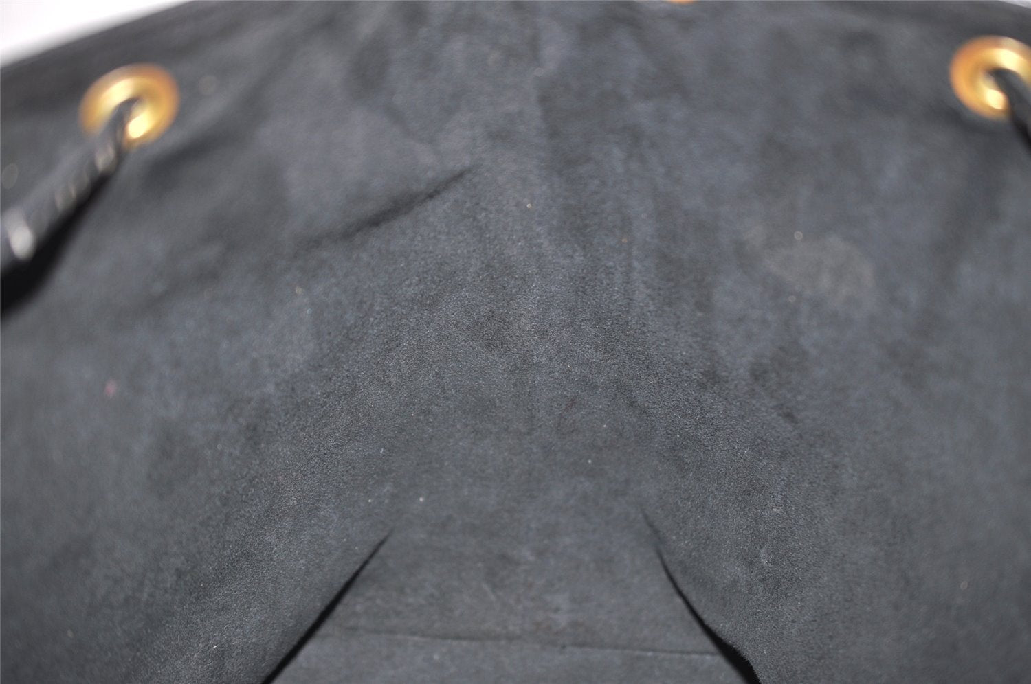 Authentic Louis Vuitton Epi Petit Noe Shoulder Drawstring Bag M59012 Black 8855I