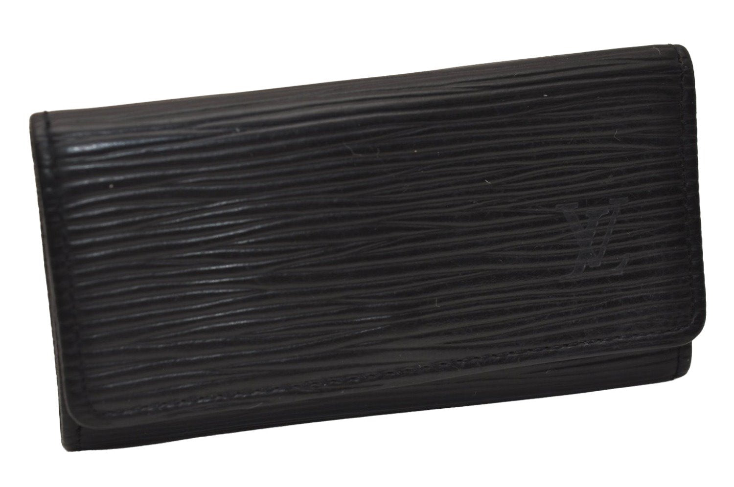 Authentic Louis Vuitton Epi Multicles 4 Key Case Black M63822 LV 8855J