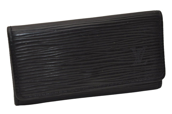 Authentic Louis Vuitton Epi Multicles 4 Key Case Black M63822 LV 8855J