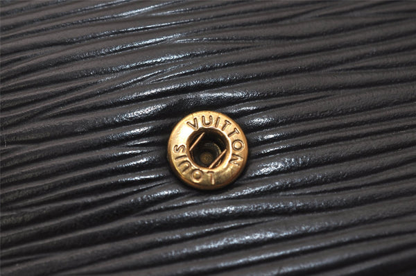 Authentic Louis Vuitton Epi Multicles 4 Key Case Black M63822 LV 8855J