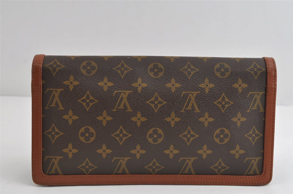 Authentic Louis Vuitton Monogram Pochette Dame GM M51810 Clutch Hand Bag 8856I
