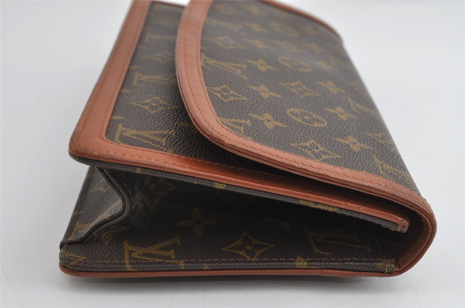 Authentic Louis Vuitton Monogram Pochette Dame GM M51810 Clutch Hand Bag 8856I