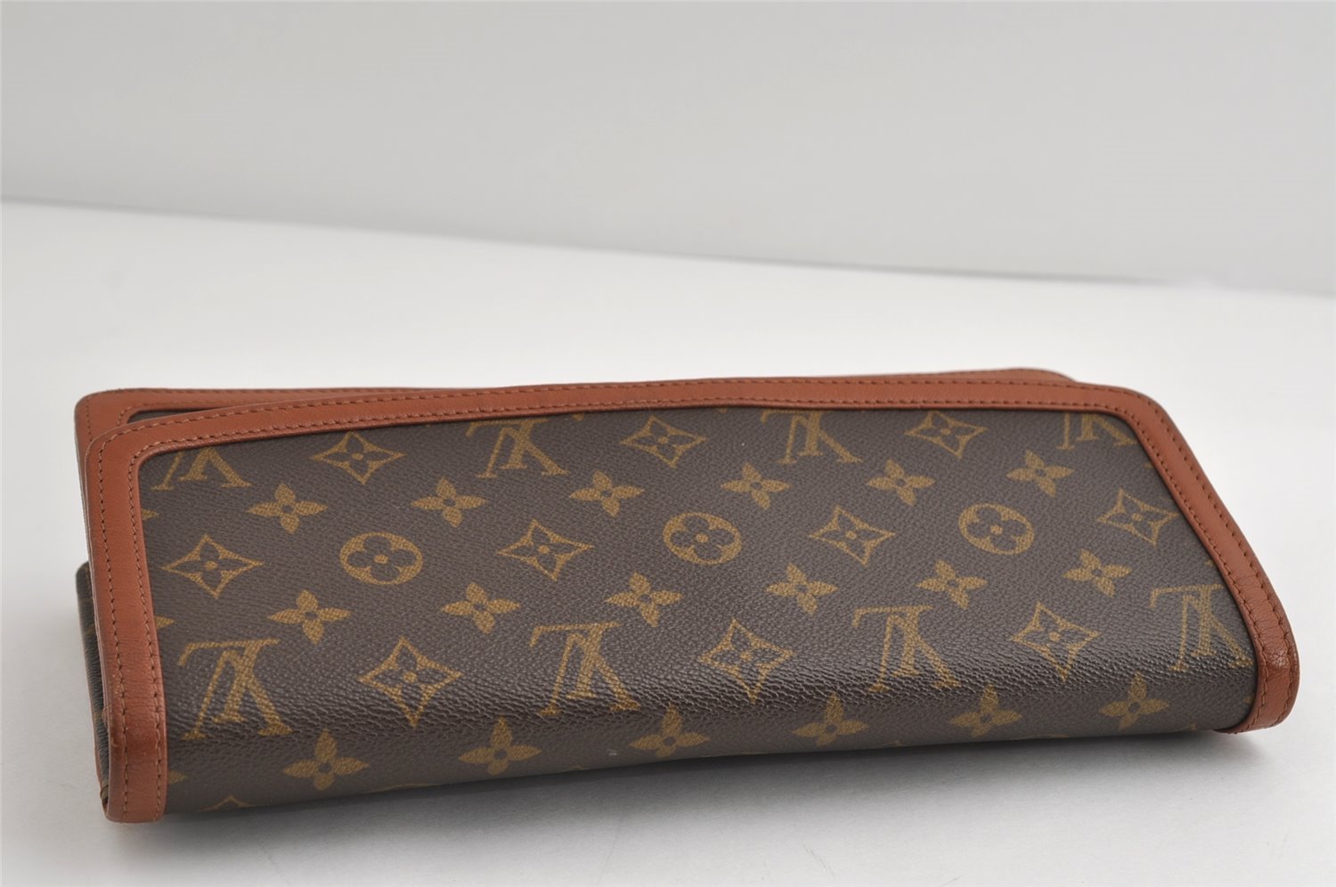 Authentic Louis Vuitton Monogram Pochette Dame GM M51810 Clutch Hand Bag 8856I
